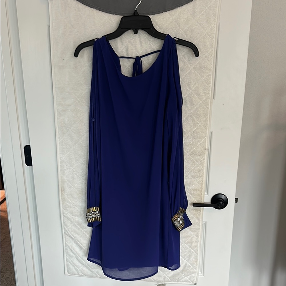 Elegant Blue Women's Dress